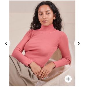 BBP Raspberry Sorbet Essential Long Sleeve Turtleneck Size P!